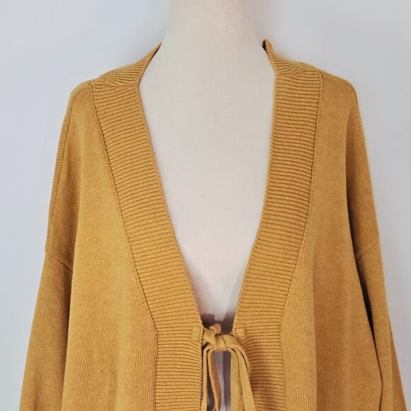 FREE PEOPLE WOMEN'S solar cardigan sweater set gold heather Size M NEW - Picture 3 of 12